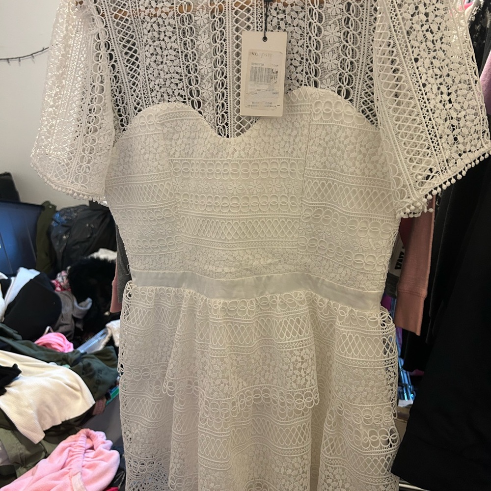 Bardot brand new women’s white dress size 10 with tags